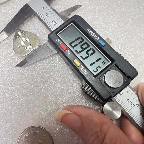 Vtg 925 Silver Abalone Pendant & Earrings JRI & ATI MX 925 Torque Choker Necklac - Picture 10 of 11